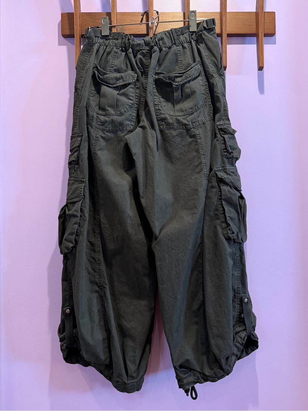 free people movement charmer utility pants black S - Picture 6 of 9